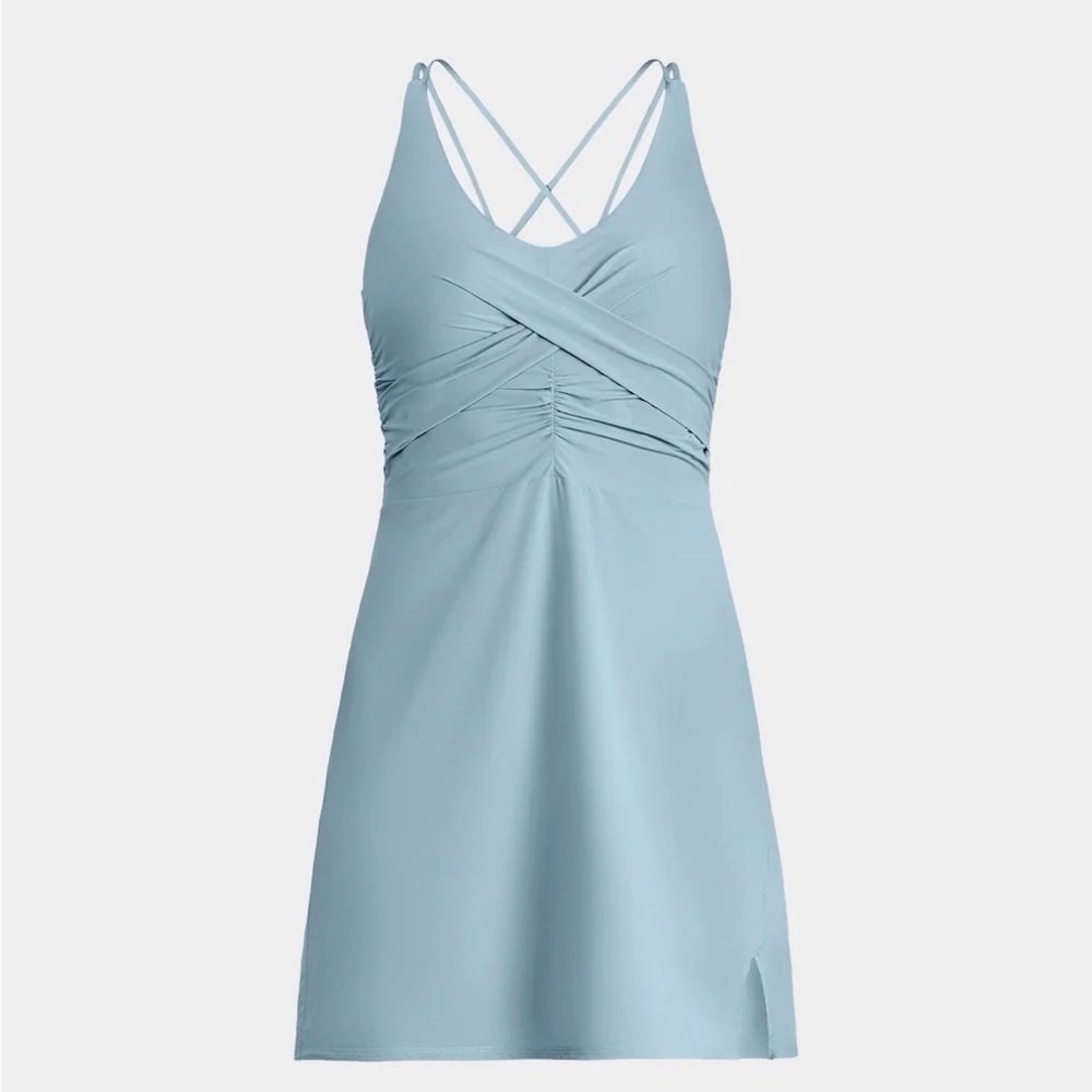Knix Light Blue studio V neck dress size large​